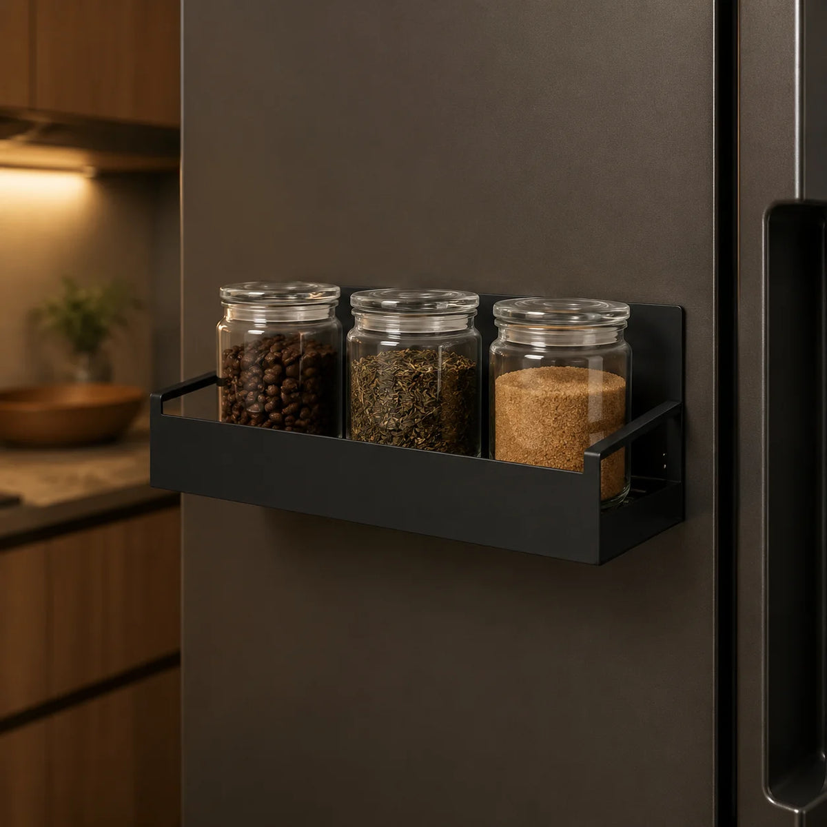 Magnetic Fridge Side Shelf for Spice Storage