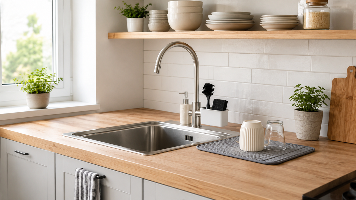 How to Save Counter Space in a Small Kitchen