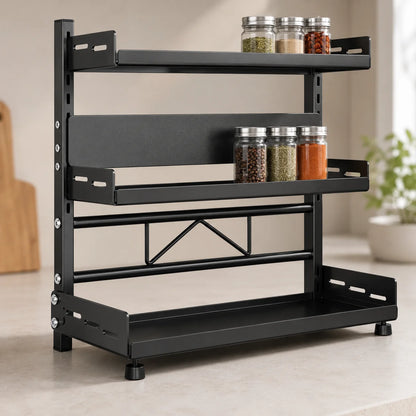 Adjustable 2/3-Tier Spice Storage Rack
