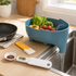 Kitchen Essentials Set with sink strainer bowl, measuring spoon and silicone scraper