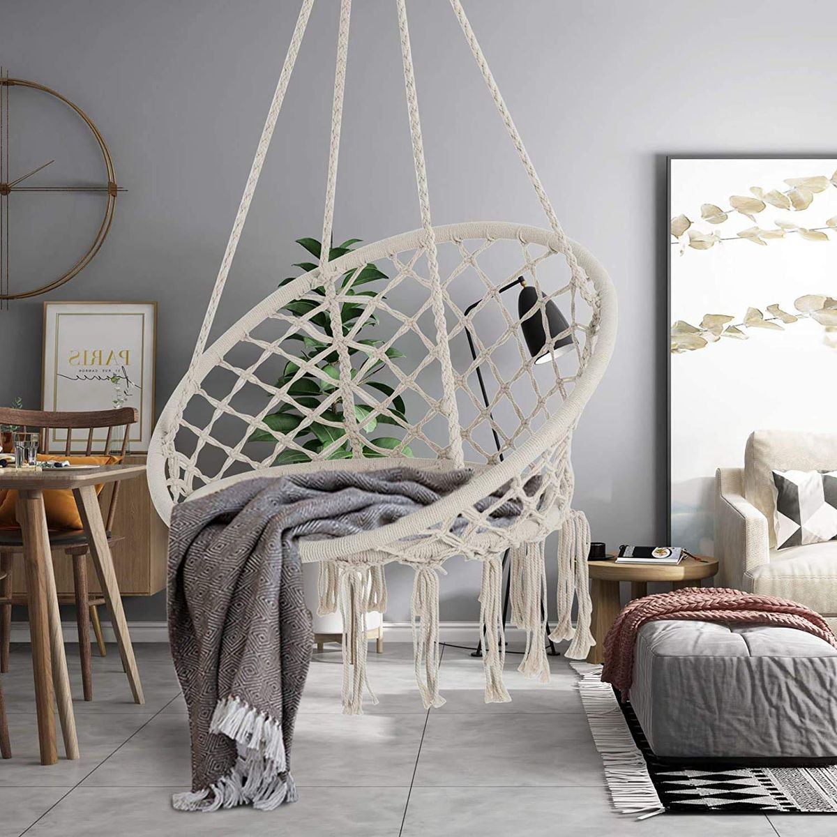 Macramé Hanging Swing Chair – The Coziest Spot in Your Home