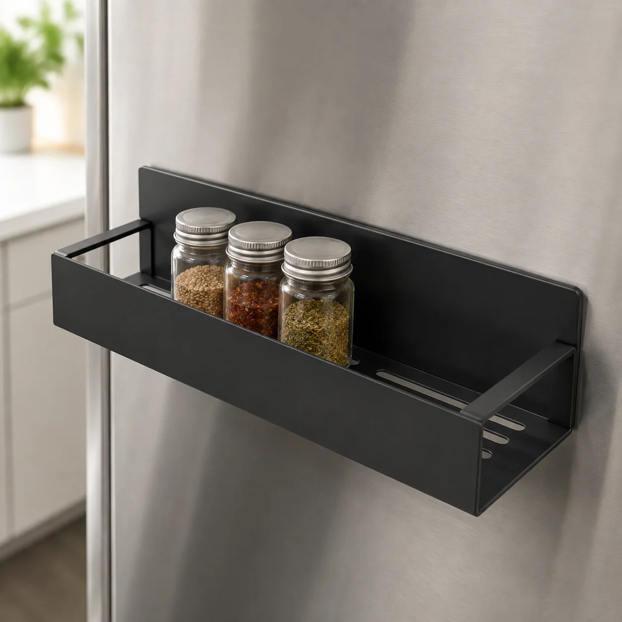 Magnetic Fridge Side Shelf for Spice Storage