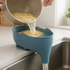 Elephant-shaped sink strainer and drain basket for rinsing produce