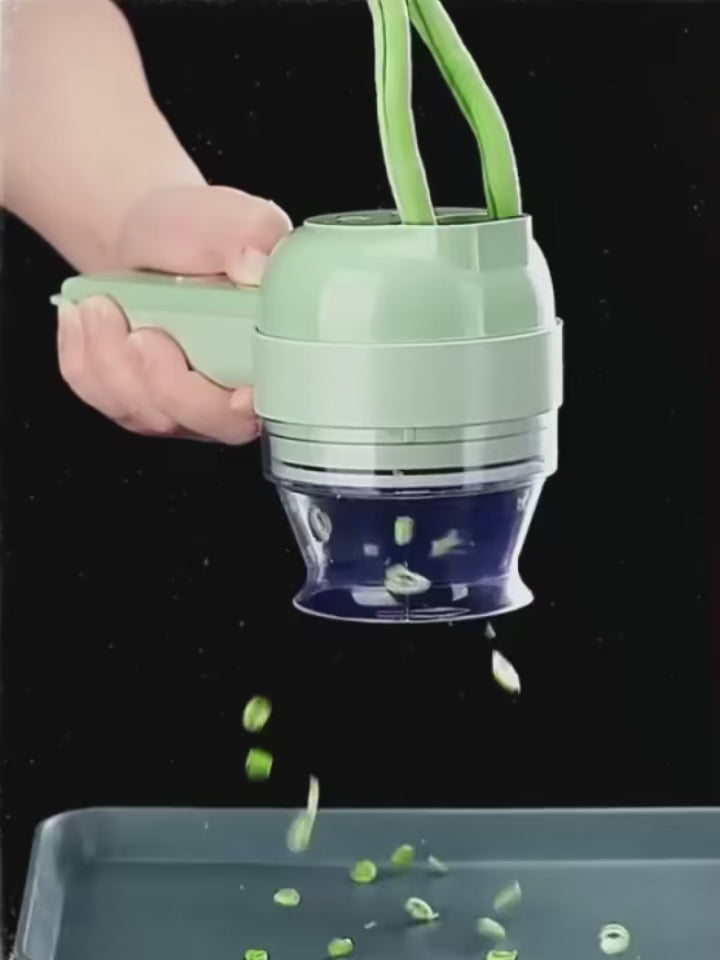 4-in-1 Electric Vegetable Cutter Set