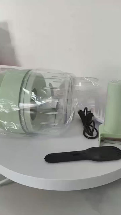 4-in-1 Electric Vegetable Cutter Set