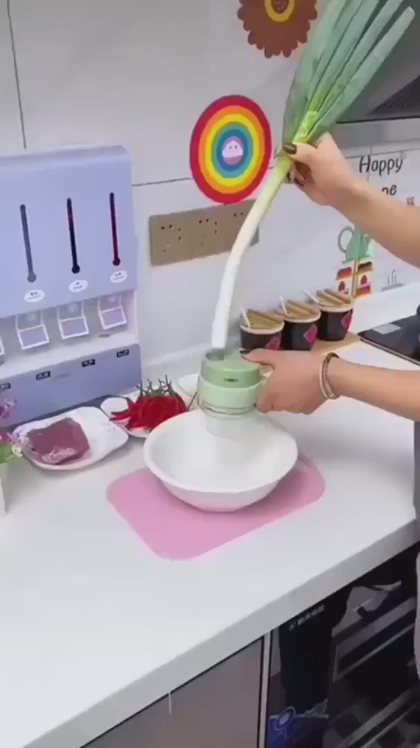 4-in-1 Electric Vegetable Cutter Set